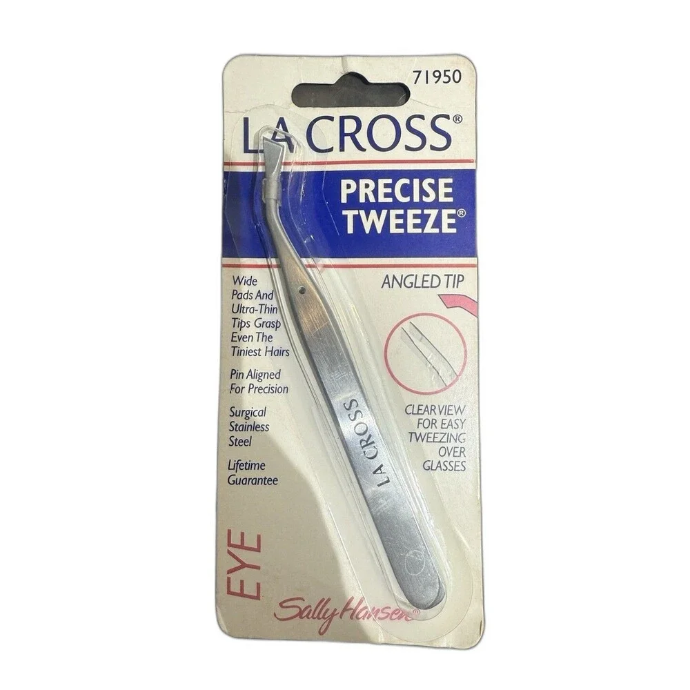 LA Cross Sally Hansen Precise Tweeze Clear View Angled Tip Tweezers  71950